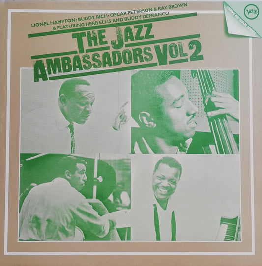 Lionel Hampton, Buddy Rich, Oscar Peterson & Ray Brown & Featuring Herb Ellis And Buddy DeFranco ‎– The Jazz Ambassadors Vol 2 (Used 2LP)