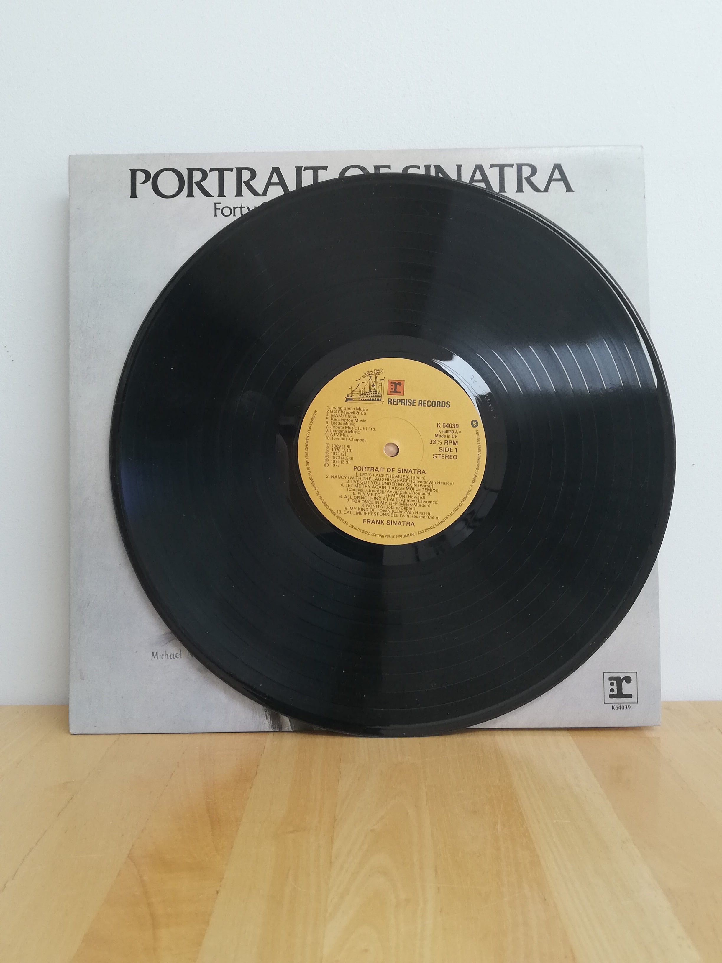 Frank Sinatra Portrait of Sinatra UK(英)盤 Frank Sinatra ‎– Portrait Of Sinatra (Forty Songs From The