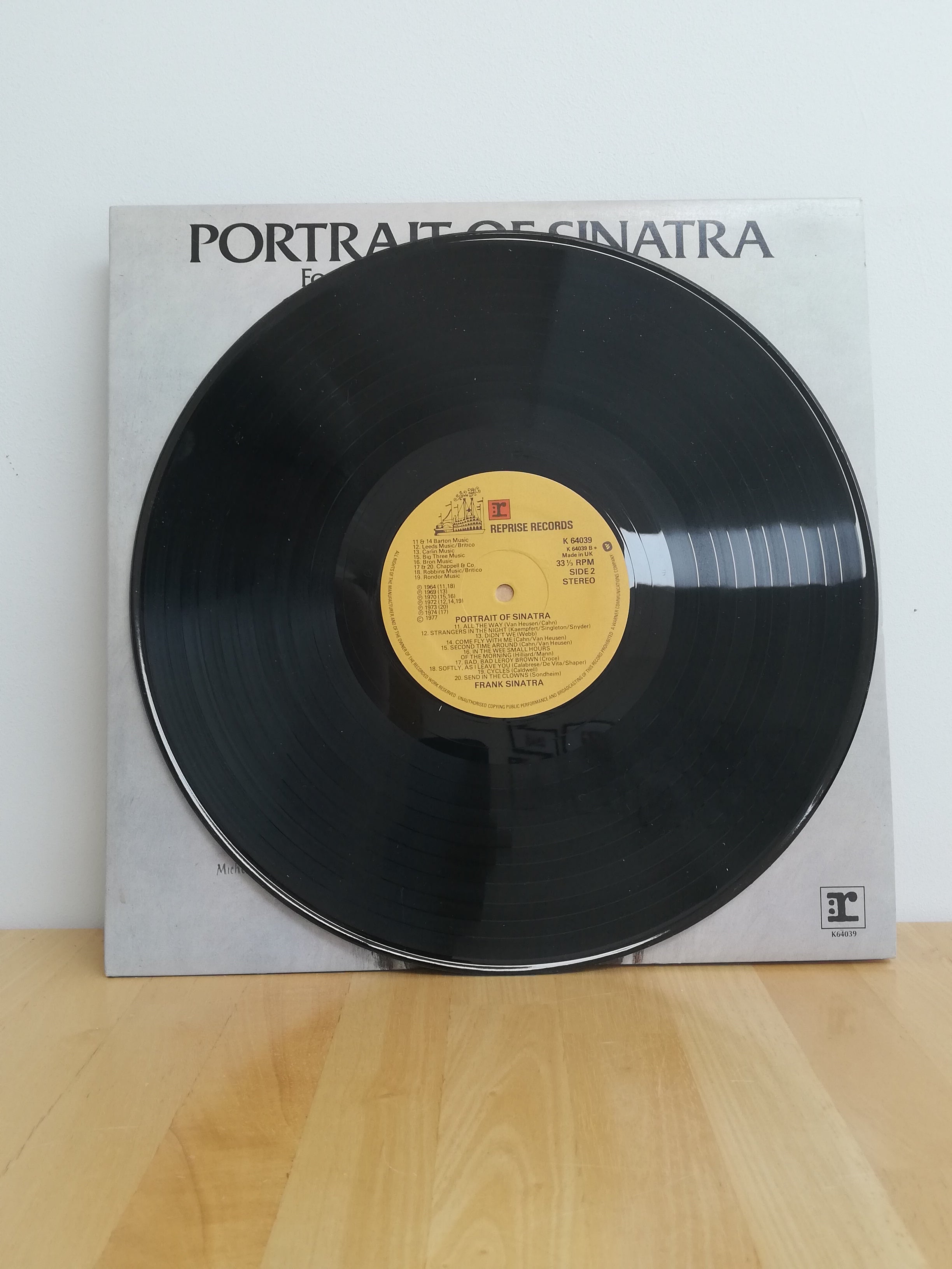Frank Sinatra Portrait of Sinatra UK(英)盤 Frank Sinatra ‎– Portrait Of Sinatra (Forty Songs From The