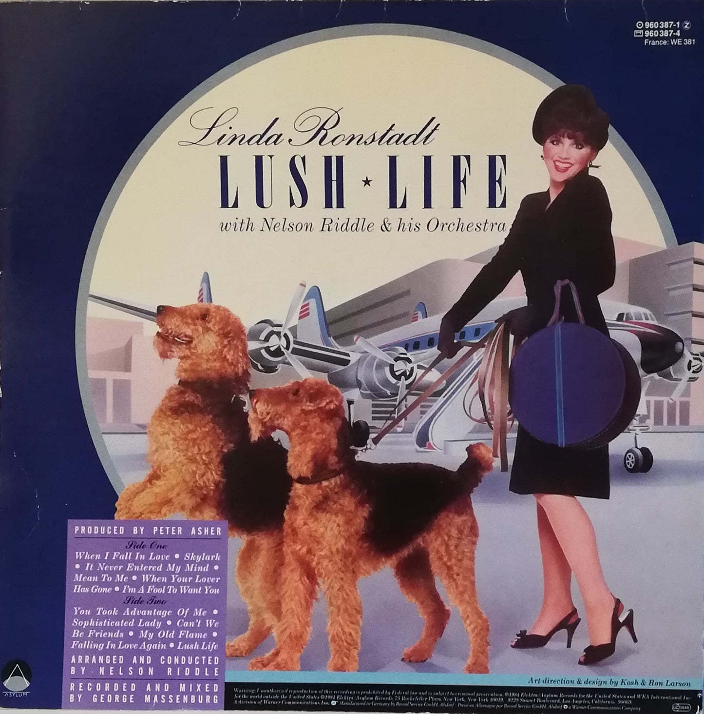 Linda Ronstadt With Nelson Riddle & His Orchestra ‎– Lush Life (Used Vinyl LP)