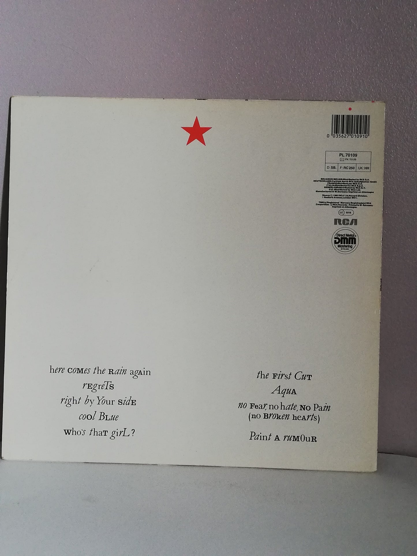 Eurythmics ‎– Touch (Used LP Vinyl)