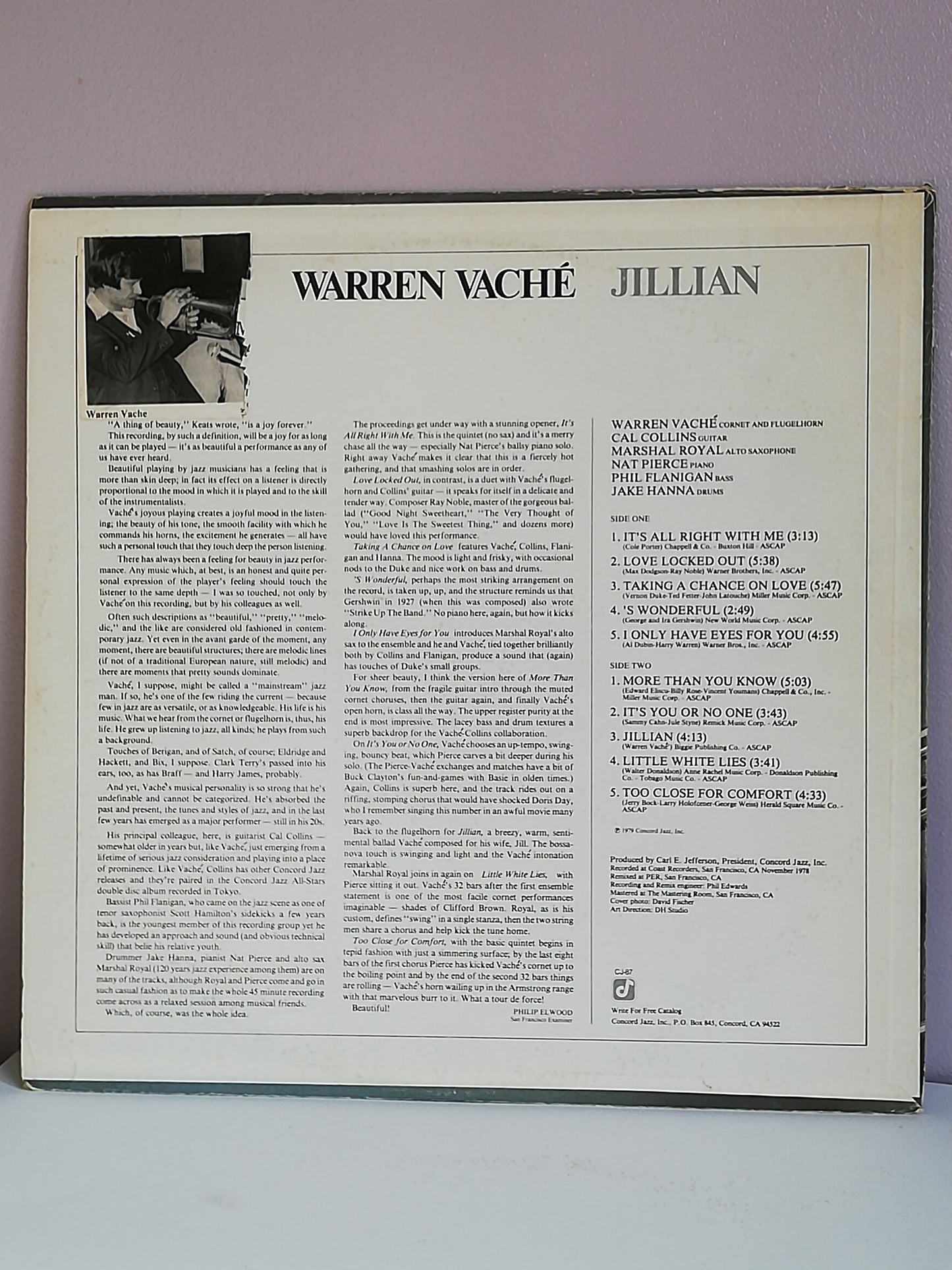 Warren Vaché – Jillian (Used Vinyl LP)