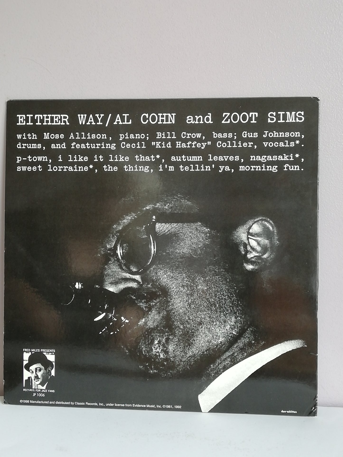 Zoot Sims And Al Cohn – Either Way (Used Vinyl LP)