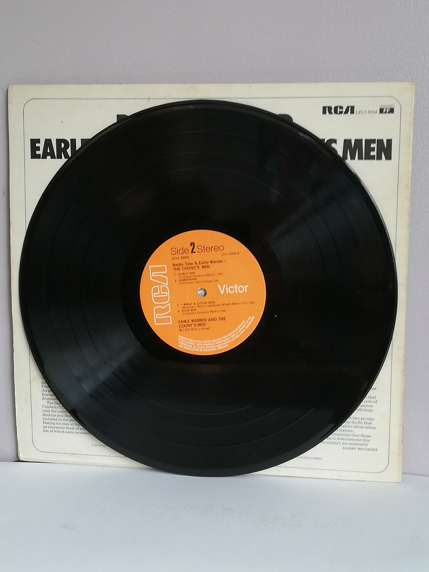 Buddy Tate and Earle Warren – The Count's Men (Used LP)