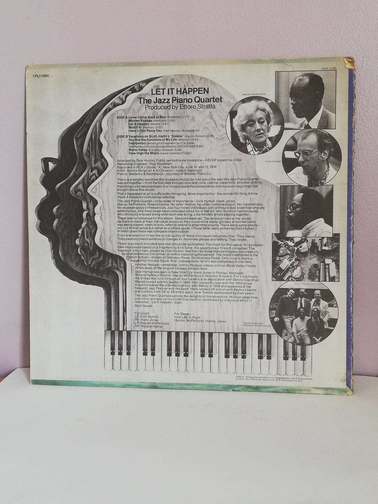 The Jazz Piano Quartet – Let It Happen (Used LP)