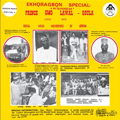 Prince ỌMọ Lawal-Osula And His Royal Music Messengers Of Africa - Oru Ye Ye Ye  (Vinyl LP) PRE-ORDER
