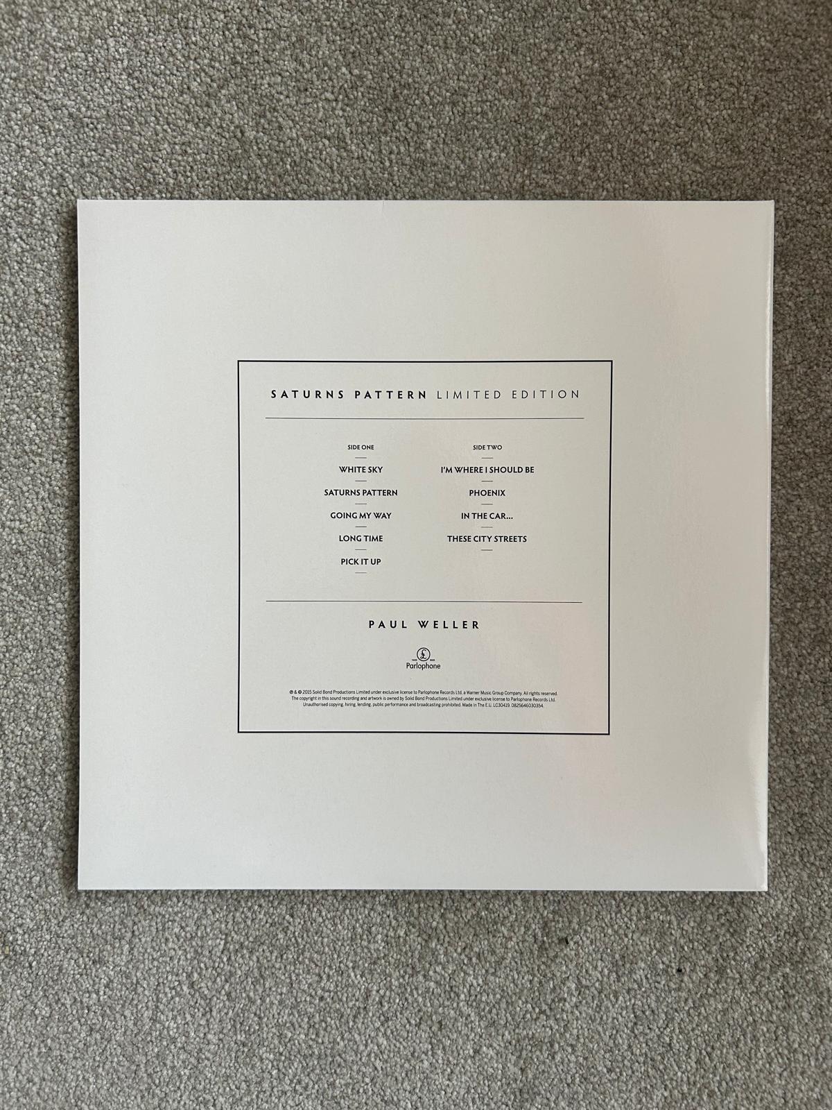 Paul Weller – Saturns Pattern (Clear Used Vinyl LP)