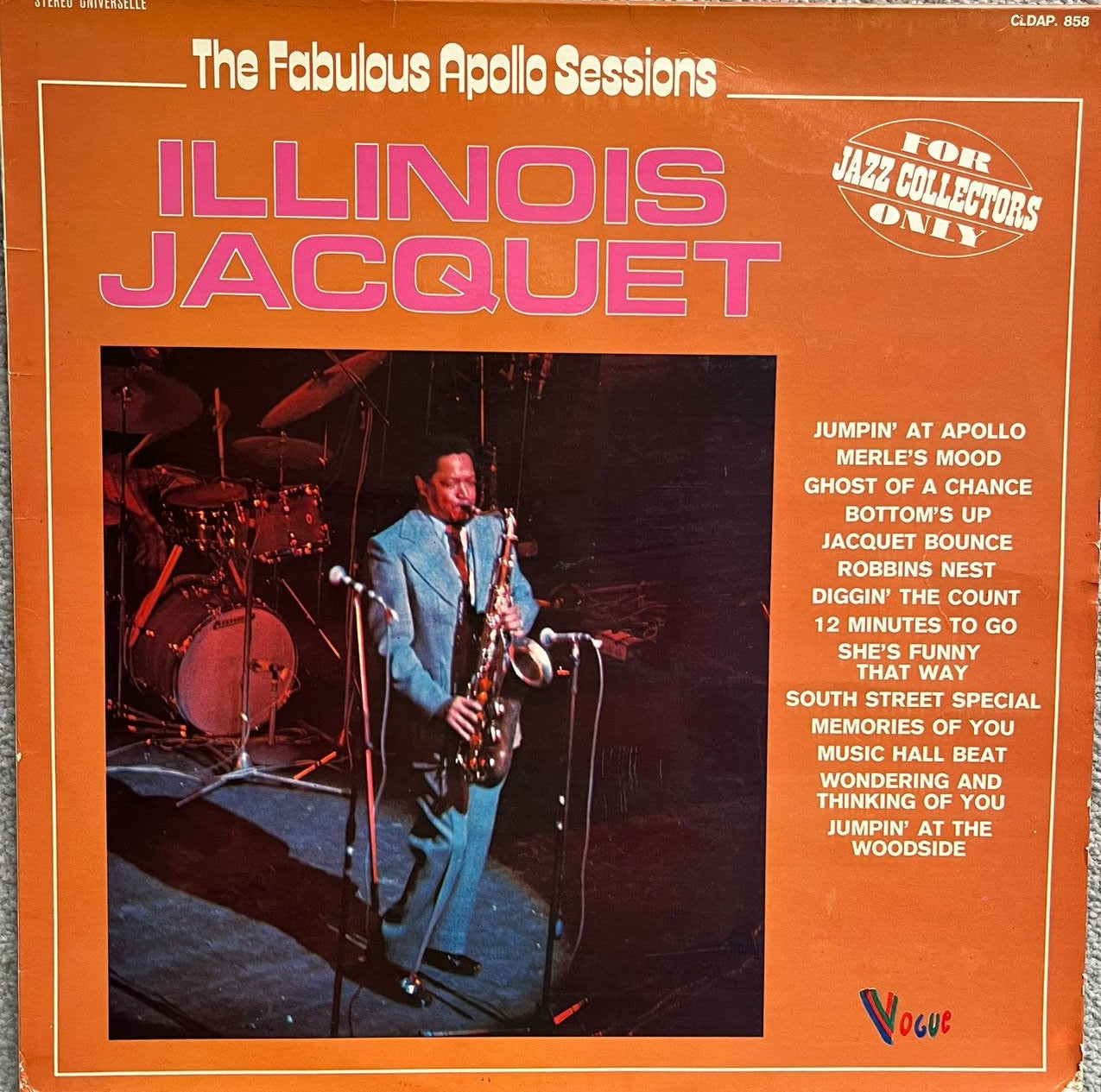 Illinois Jacquet ‎– The Fabulous Apollo Sessions (Used Vinyl LP)