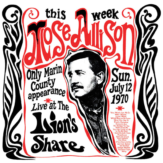 Mose Allison - Live at The Lion's Share July 12, 1970 - REMASTERED (Vinyl 2LP) PRE-ORDER